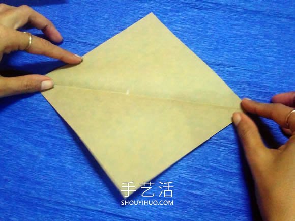 一步一步折纸鲸鱼的简单图解教程(图4)
