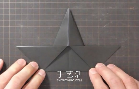 折纸嘴巴会动的乌鸦的折法视频教程(图5)