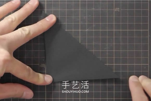 折纸嘴巴会动的乌鸦的折法视频教程(图3)