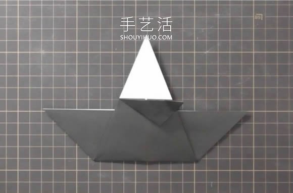 折纸嘴巴会动的乌鸦的折法视频教程(图8)