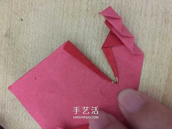 简易折纸枫叶的教程 红包纸折枫叶折法图解(图7)