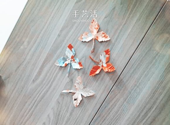 简易折纸枫叶的教程 红包纸折枫叶折法图解(图13)