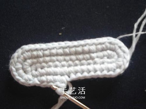 宝宝保暖毛线鞋的编法 手工编织婴儿鞋图解(图10)