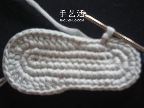 宝宝保暖毛线鞋的编法 手工编织婴儿鞋图解(图18)