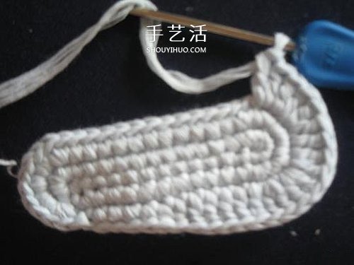 宝宝保暖毛线鞋的编法 手工编织婴儿鞋图解(图13)