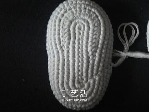 宝宝保暖毛线鞋的编法 手工编织婴儿鞋图解(图27)