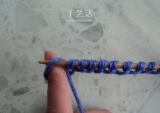 两种毛线搭配 手工编织漂亮地板鞋的织法图解(图6)