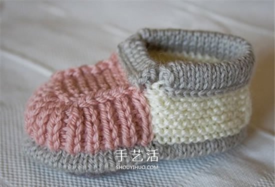 素雅的婴儿鞋编织图解 暖暖的保护好宝宝脚丫(图16)