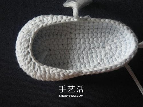 宝宝保暖毛线鞋的编法 手工编织婴儿鞋图解(图33)