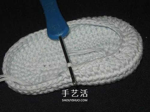 宝宝保暖毛线鞋的编法 手工编织婴儿鞋图解(图32)