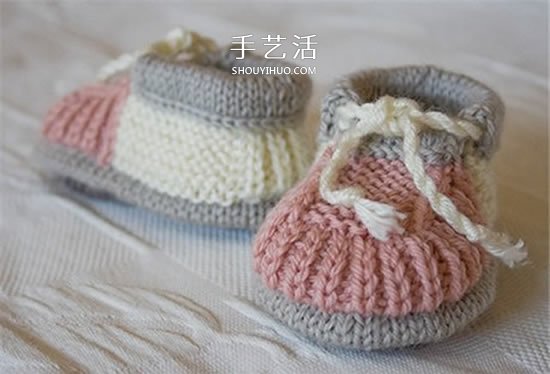 素雅的婴儿鞋编织图解 暖暖的保护好宝宝脚丫(图18)