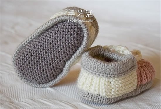 素雅的婴儿鞋编织图解 暖暖的保护好宝宝脚丫(图19)