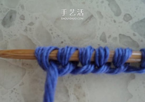 两种毛线搭配 手工编织漂亮地板鞋的织法图解(图7)