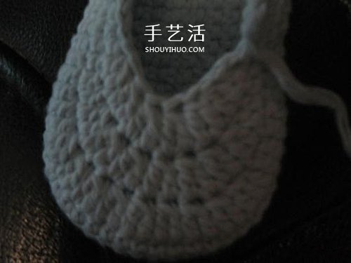 宝宝保暖毛线鞋的编法 手工编织婴儿鞋图解(图40)