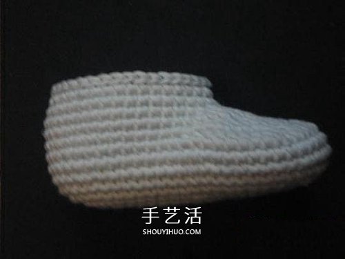 宝宝保暖毛线鞋的编法 手工编织婴儿鞋图解(图52)