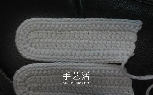 宝宝保暖毛线鞋的编法 手工编织婴儿鞋图解(图59)