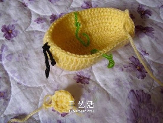 婴儿毛线保暖鞋子的织法 单色就已经很好看！(图7)
