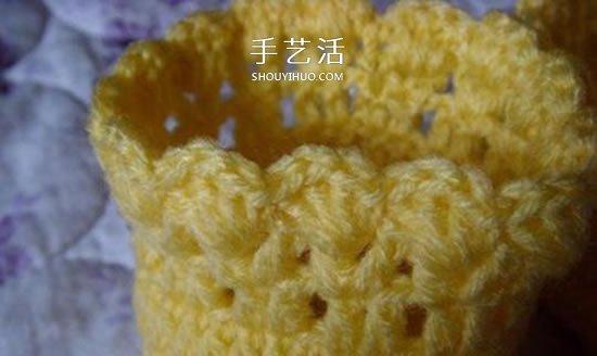 婴儿毛线保暖鞋子的织法 单色就已经很好看！(图16)