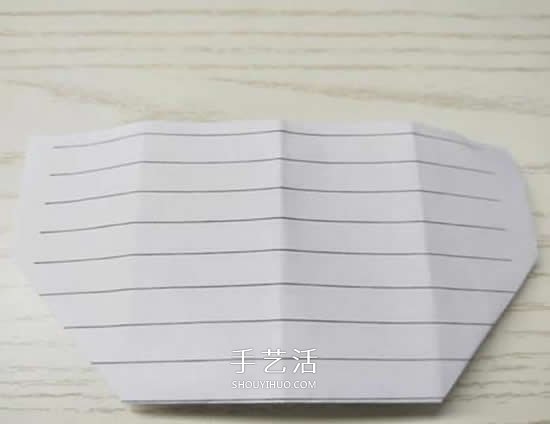幼儿园折纸教程：最简单纸钱包的折法图解(图6)