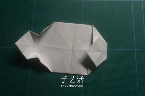 儿童手工折纸大白图解 简单又可爱大白的折法(图9)