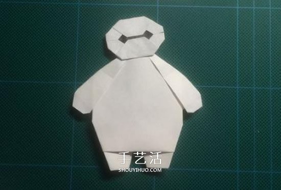 儿童手工折纸大白图解 简单又可爱大白的折法 - 双维造物网