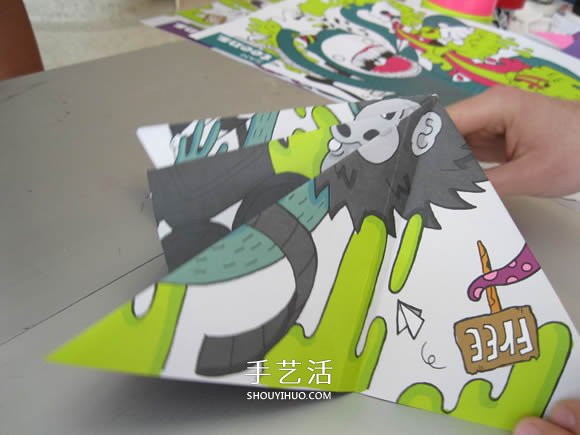 简单纸伞的制作方法图解 可以打开收起！(图5)