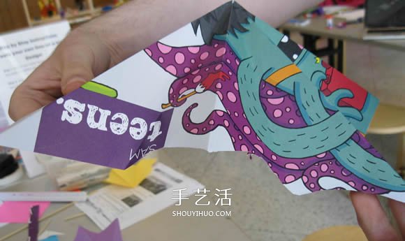 简单纸伞的制作方法图解 可以打开收起！(图8)