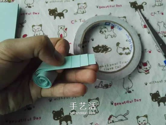 儿童简单纸玩具制作 可以控制海豚游来游去(图19)