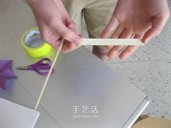 简单纸伞的制作方法图解 可以打开收起！(图11)
