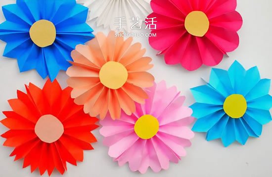 幼儿园彩纸做花的教程 简单手工纸花制作方法(图6)