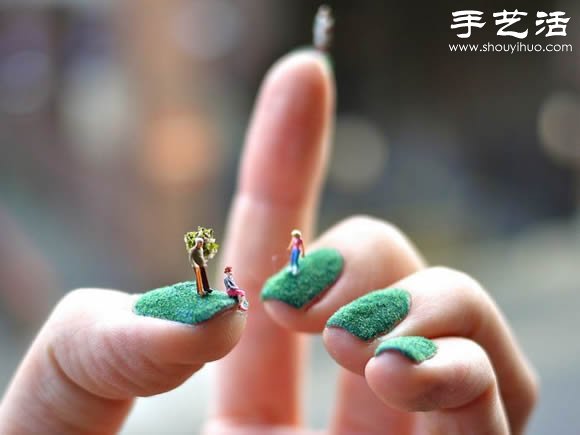 指甲盖上的创意DIY 仿佛走进了童话世界 - 双维造物网