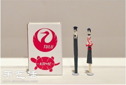 火柴棍创意DIY有趣的人物形象(图3)