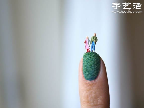 指甲盖上的创意DIY 仿佛走进了童话世界(图3)