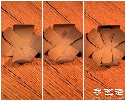 卫生纸卷筒变废为宝DIY漂亮花朵(图12)