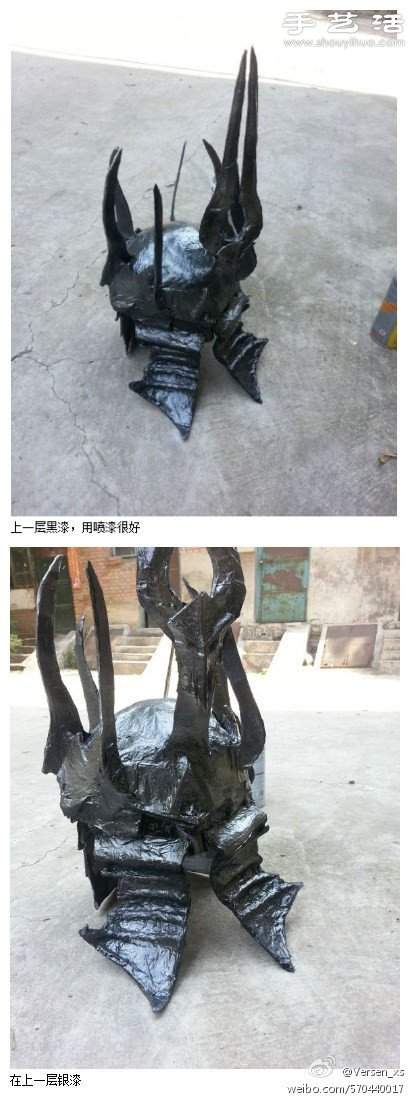 炫酷巫妖王头盔手工制作方法教程(图5)