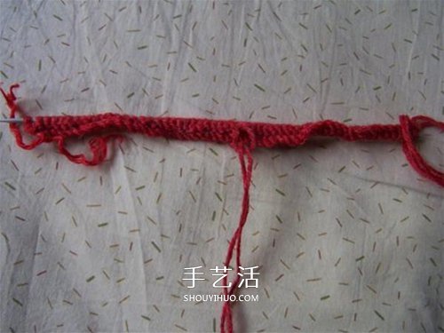 用棒针平针手工编织保暖拖鞋的方法图解(图9)