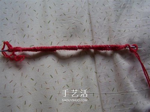 用棒针平针手工编织保暖拖鞋的方法图解(图4)