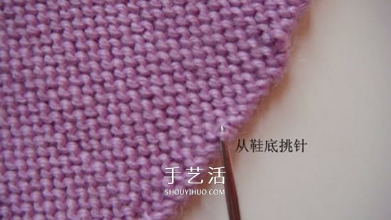 高鞋筒宝宝鞋子的织法 棒针编织婴儿保暖毛线鞋(图11)