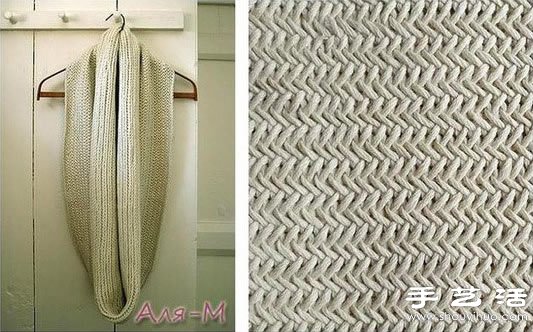 自己动手针织大气时尚的爱心围脖 - 双维造物网