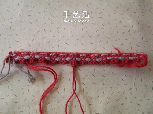 用棒针平针手工编织保暖拖鞋的方法图解(图20)