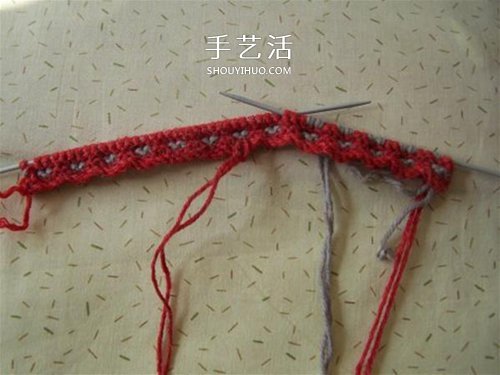 用棒针平针手工编织保暖拖鞋的方法图解(图22)