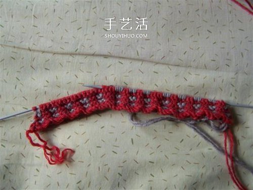用棒针平针手工编织保暖拖鞋的方法图解(图26)