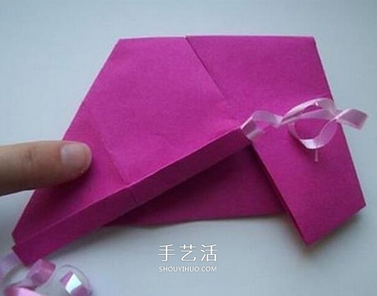 简单鞋子的折法图解 女式纸鞋子怎么折方法(图11)