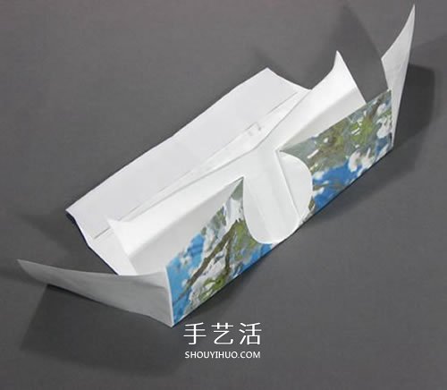 折纸皮夹钱包的教程 带卡包功能纸钱包的折法(图11)