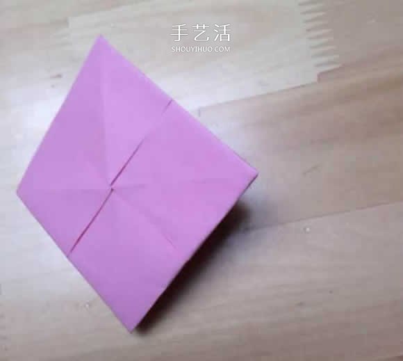 旋转纸陀螺怎么折图解 简单花型陀螺折纸教程(图31)