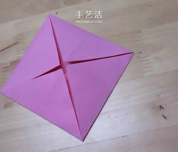 旋转纸陀螺怎么折图解 简单花型陀螺折纸教程(图28)