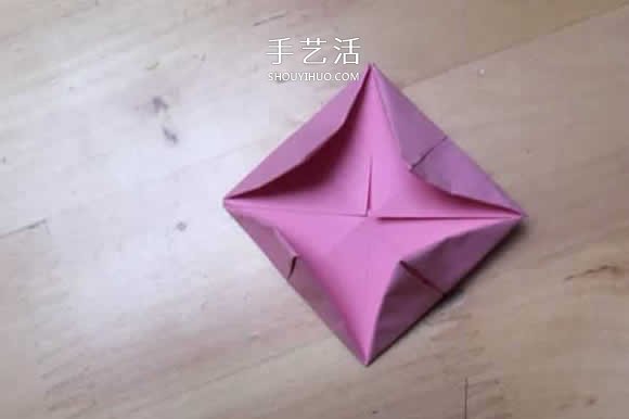 旋转纸陀螺怎么折图解 简单花型陀螺折纸教程(图32)