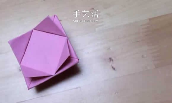 旋转纸陀螺怎么折图解 简单花型陀螺折纸教程(图34)