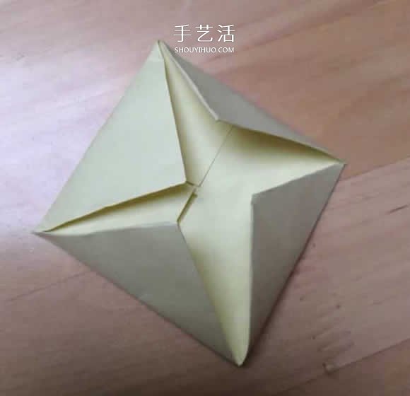 旋转纸陀螺怎么折图解 简单花型陀螺折纸教程(图40)