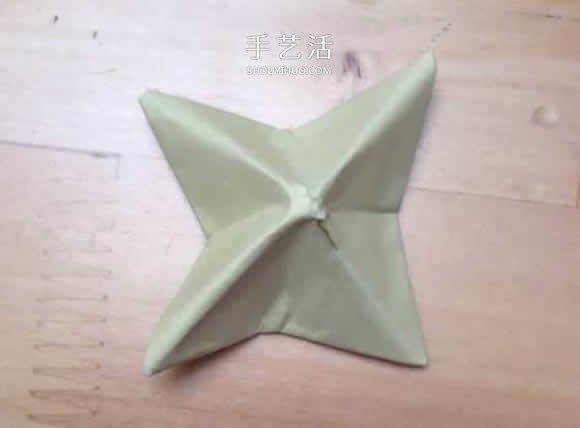 旋转纸陀螺怎么折图解 简单花型陀螺折纸教程(图44)